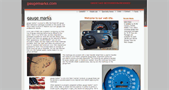 Desktop Screenshot of gaugemarks.com