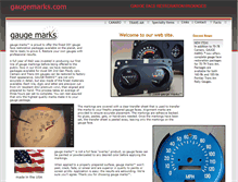 Tablet Screenshot of gaugemarks.com